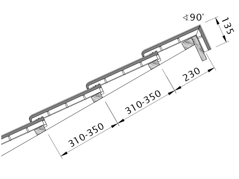 Zeichnung MAXIMA PRO Pultdach-Ausführung PDA