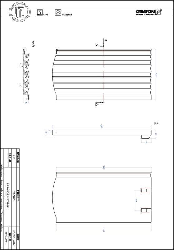 Produkt CAD-Datei PROFIL Segmentschnitt STRANGFALZ-GEWELLT-1-1