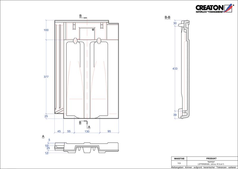 Produkt CAD-Datei RAPIDO Lüfterziegel LUEFTZ
