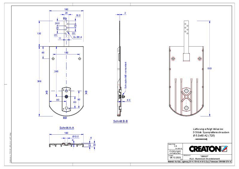 Produkt CAD-Datei KLASSIK Rundschnitt RUND-GRUNDALU