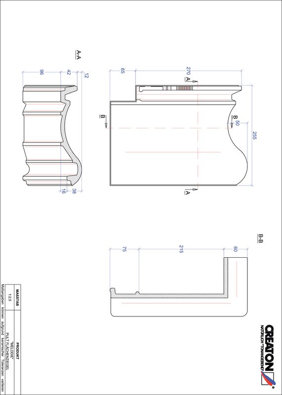 Produkt CAD-Datei MELODIE Pultziegel Fläche PULTFLA