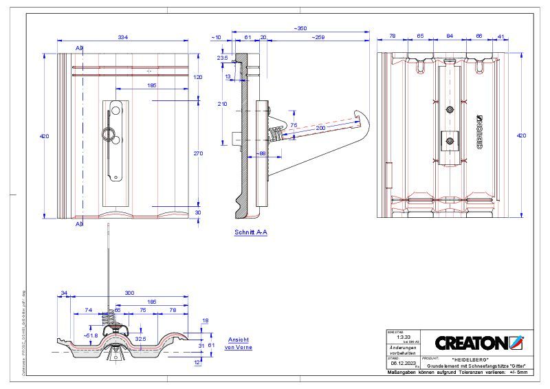 Produkt CAD-Datei HEIDELBERG Grundelement Gitter
