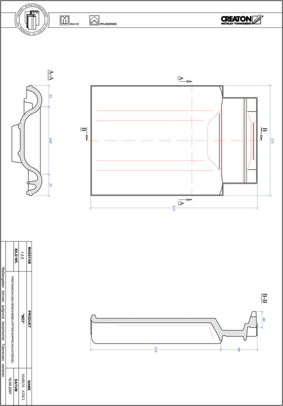 Produkt CAD-Datei MZ3 Verschiebebereich Doppelwulstziegel VSBDWZ