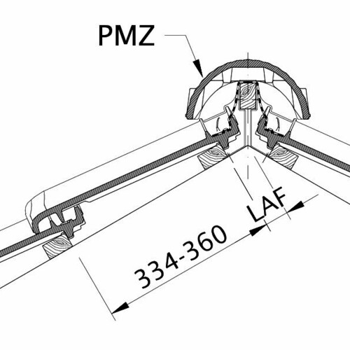 Zeichnung MZ3 NEU Lattenabstand zum Firstschnittpunkt, Firstlattenabstand LAF