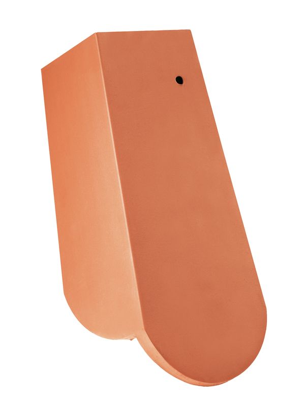 KLASSIK Rundschnitt Ortgangziegel 3/4 rechts mit langem Seitenlappen ca. 11 cm