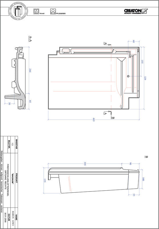 Produkt CAD-Datei MAGNUM Firstanschlusslüfter Ortgang rechts FALOGR