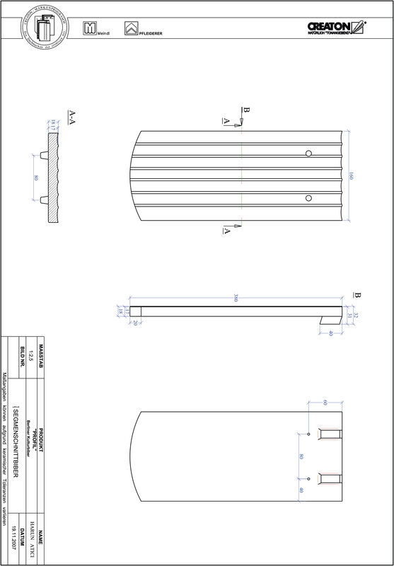 Produkt CAD-Datei PROFIL Segmentschnitt BKBI-1-1