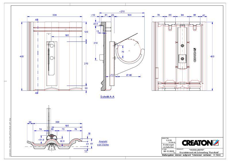 Produkt CAD-Datei HEIDELBERG Grundelement Rundholz