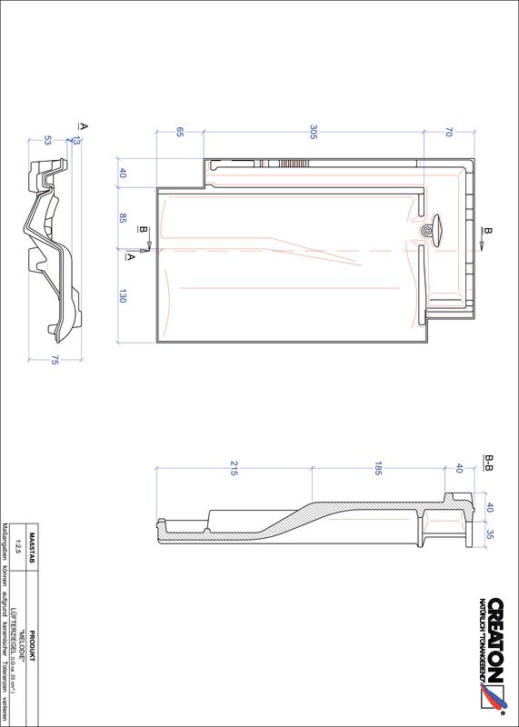 Produkt CAD-Datei MELODIE Lüfterziegel LUEFTZ