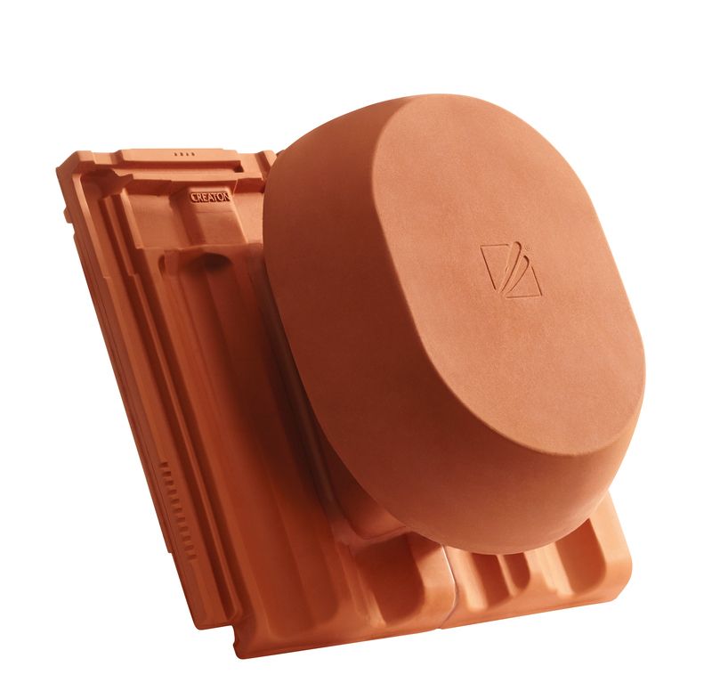 RUS SIGNUM keramischer Wrasenlüfter DN 200 mm inkl. Unterdachanschlussadapter