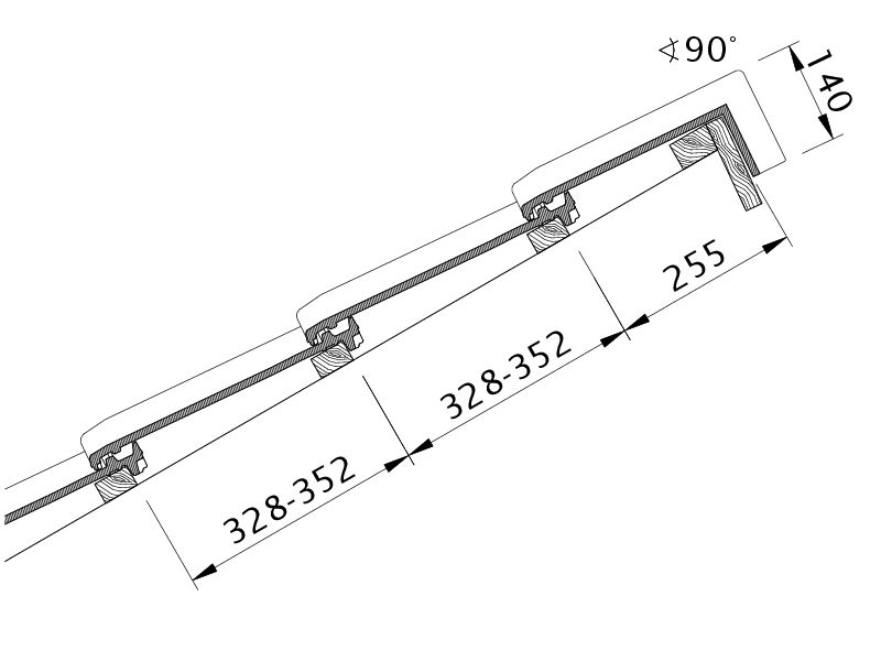 Zeichnung HARMONIE Pultdach-Ausführung PDA