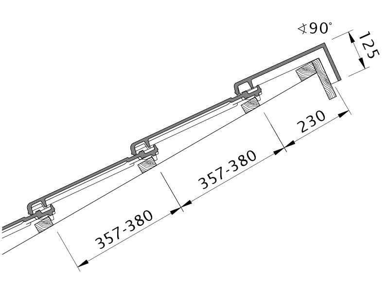 Zeichnung RATIO Pultdach-Ausführung PDA