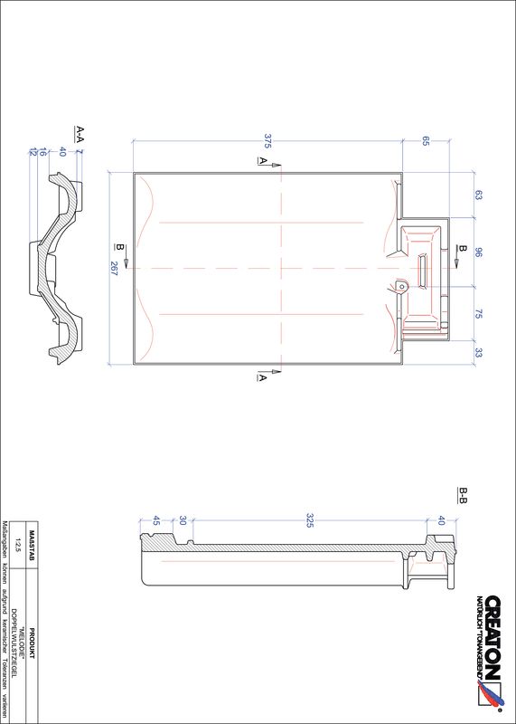 Produkt CAD-Datei MELODIE Doppelwulstziegel DWZ