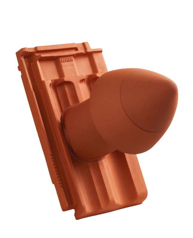 RUS SIGNUM keramisches Dunstrohr DN 110 mm mit abschraubbarer Haube inkl. Unterdachanschlussadapter