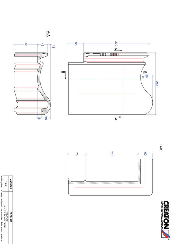 Produkt CAD-Datei MELODIE Pultziegel Fläche PULTFLA