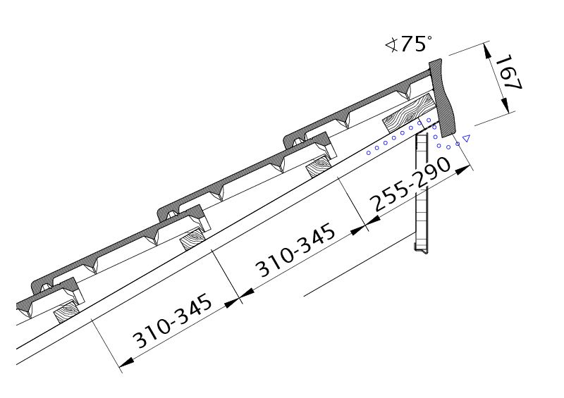 Zeichnung HEIDELBERG Pultdach-Ausführung PDA