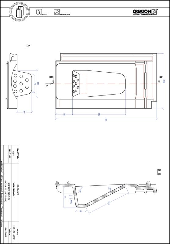 Produkt CAD-Datei HERZZIEGEL Lüfterziegel LUEFTZ