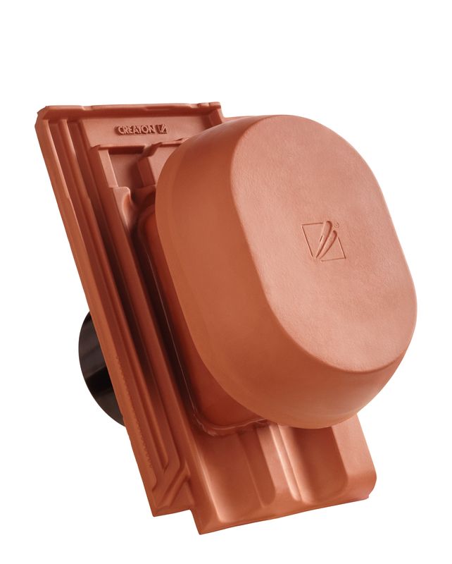 RAT HÖN SIGNUM keramischer Wrasenlüfter DN 160 mm inkl. Unterdachanschlussadapter