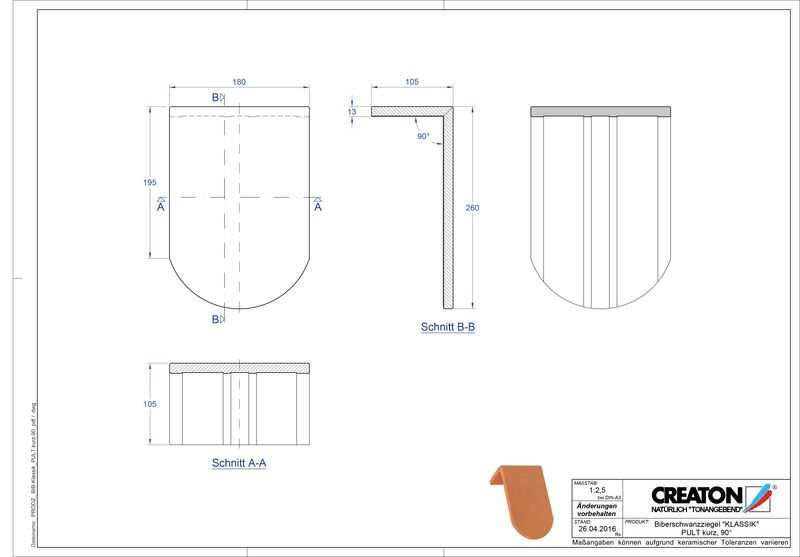 Produkt CAD-Datei KLASSIK Rundschnitt RUND-PULT-kurz