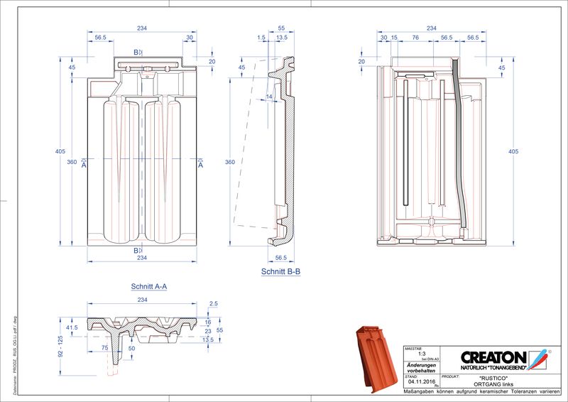 Produkt CAD-Datei RUSTICO Ortgang links OGL
