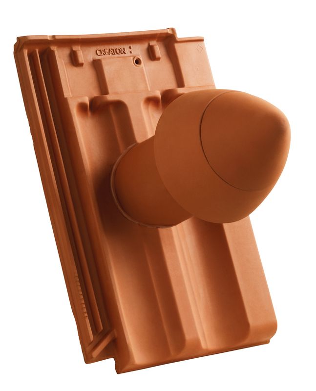 RAP SIGNUM keramisches Dunstrohr DN 110 mm mit abschraubbarer Haube inkl. Unterdachanschlussadapter