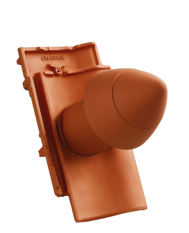 MEL SIGNUM keramisches Dunstrohr DN 110 mm mit abschraubbarer Haube inkl. Unterdachanschlussadapter