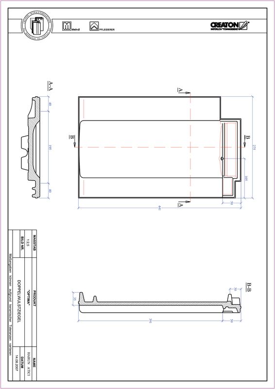 Produkt CAD-Datei TERRA OPTIMA Doppelwulstziegel DWZ