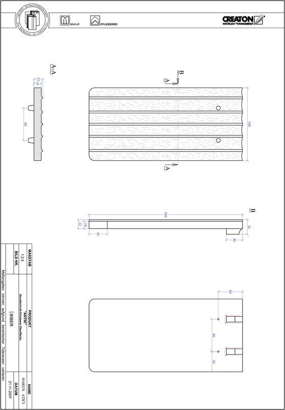 Produkt CAD-Datei ANTIK Geradschnitt GER-ERHO