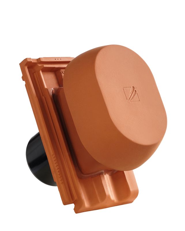 RUS SIGNUM keramischer Wrasenlüfter DN 160 mm inkl. Unterdachanschlussadapter