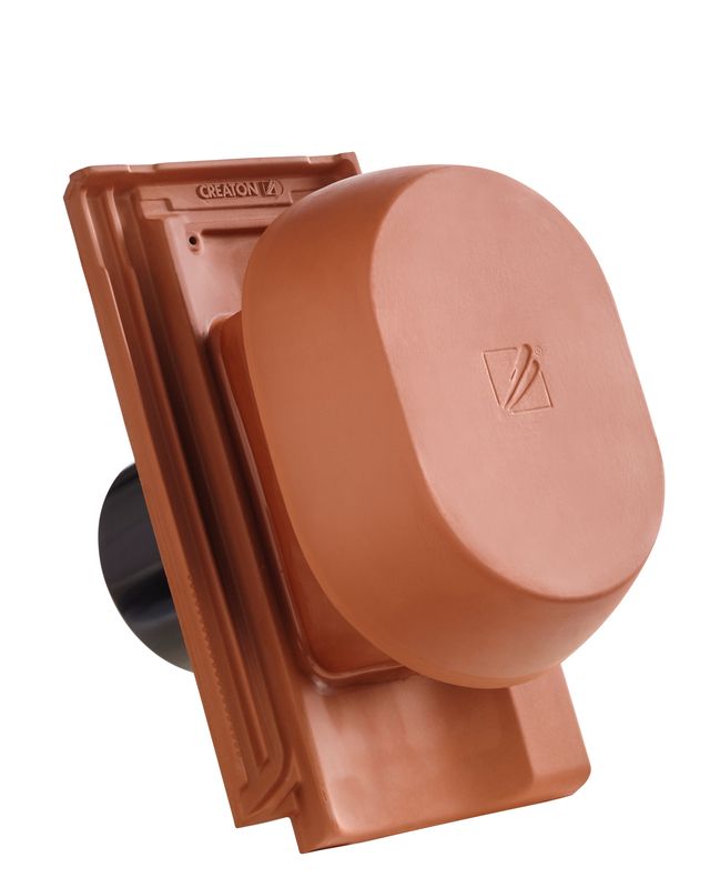 OPT SIGNUM keramischer Wrasenlüfter DN 160 mm inkl. Unterdachanschlussadapter