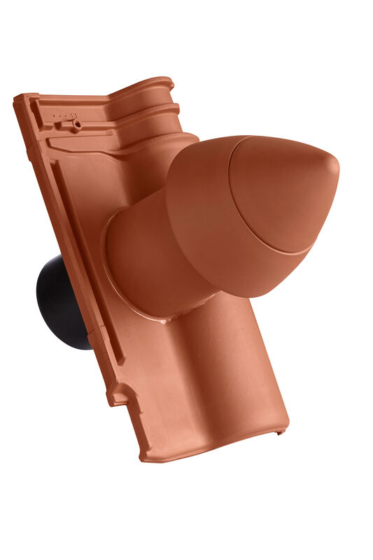 ETR SIGNUM keramisches Dunstrohr DN 110 mm mit abschraubbarer Haube inkl. Unterdachanschlussadapter