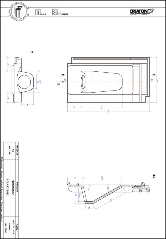 Produkt CAD-Datei HERZZIEGEL Solar SOLAR