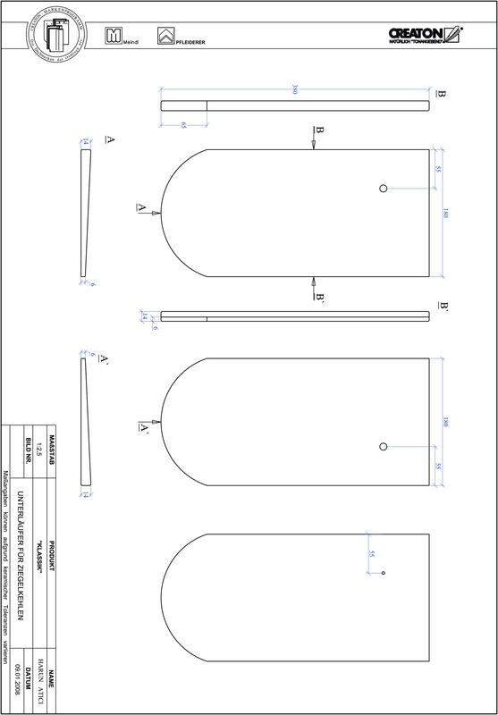 Produkt CAD-Datei KLASSIK Rundschnitt RUND-UNTERLAEUFER