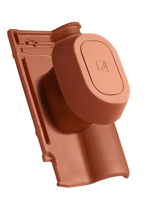 ETR SIGNUM keramisches Dunstrohr DN 125 mm mit abschraubbarer Haube inkl. Unterdachanschlussadapter